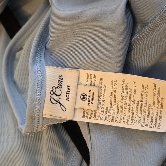 J Crew Active CloudStretch half-zip dress Blue Mist Size Medium - Picture 6 of 6
